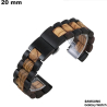 Acheter Comprar pulsera de 20 mm para reloj inteligente de madera natural Samsung