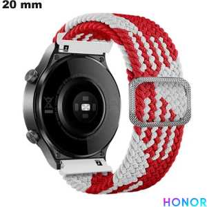Red Nylon Bracelet for Honor Smartwatch 20 mm Quality