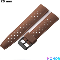 Pulseira 20 mm Marrom Honor Caoutchouc ● Frete Grátis