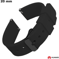 Armband Gummi 20 mm Uhr Schwarz Huawei: Versand Kostenlos ab 20€