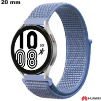 Armband 20mm horloge Blauw Huawei Stof | Port bij 3,99€