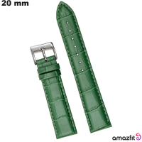 Vendita Bracciale di smartwatch Verde Amazfit in Vera Pelle 20mm