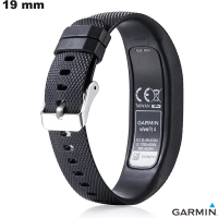 Pulseira para relógio Preto Silicone Garmin 19mm: Montagem Fácil