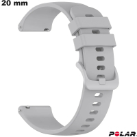 Bracciale 20mm in silicone per orologio connesso Grigio Polare economico