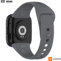 Verkoop Grijze 22 mm Silicone Horlogeband voor Xiaomi Smartwatch