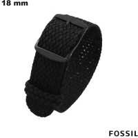 Pulsera 18 mm Negra reloj Nylon Fossil - Envío Rápido