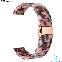 Haylou 22mm Multicolor Resin Watch Bracelet / Premium Quality