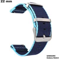 Bracciale Tissu orologio 22 mm Samsung Blu / Spedizione Gratuita