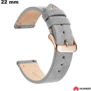 Bracciale in vera pelle Grigio nobile 22 mm Huawei orologio economico
