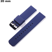 Bracciale in silicone blu per orologio 20 mm : Spedizione in 24h