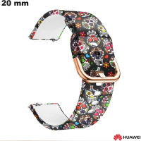 Buy Huawei Skull Black 20mm Watch Strap