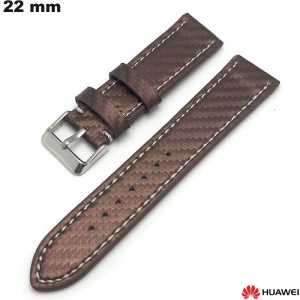 Bracciale in vera pelle 22 mm Huawei Marrone | Spedizione Veloce