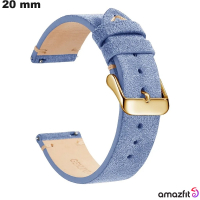Comprar Pulseira Azul de Couro Verdadeiro 20 mm Universal Amazfit