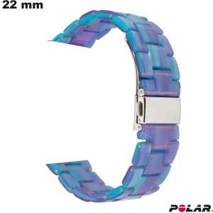 Blue Quality Polar 22 mm Resin Smart Watch Bracelet