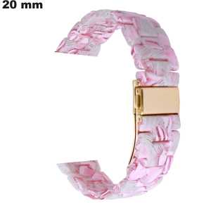 Pulsera de Resina para reloj de 20mm Rosa ● Envío Gratis