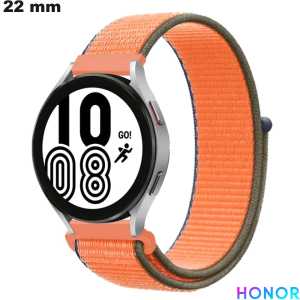 Slimme horloge armband Stof Oranje 22 mm Honor van kwaliteit