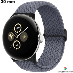 Bracelet Gris Google Pixel Nylon smartwatch 20 mm