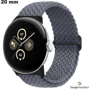 Brazalete Gris Google Pixel Nylon smartwatch de 20 mm de calidad