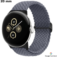 Brazalete Gris Google Pixel Nylon smartwatch de 20 mm de calidad