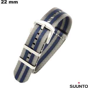 Bracelet 22 mm Gris Nylon de montre connectée Suunto pas cher