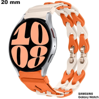 Samsung 20mm Orange Rubber Watch Bracelet # Premium Quality