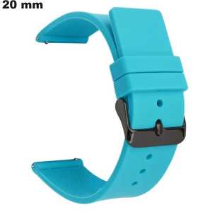 Bracelet Surf 20 mm pour montre Bleu Caoutchouc