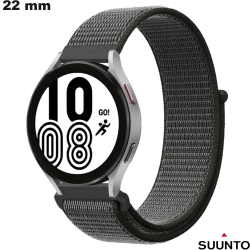 Bracelet Suunto Gris Nylon de montre connectée 22mm