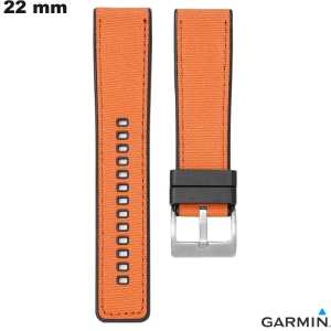 Bracelete para relógio Garmin 22 mm Borracha Laranja | Montagem Fácil