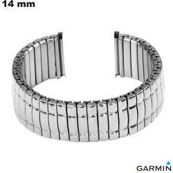 Zilveren Armband 14mm Garmin Staal Inox smartwatch