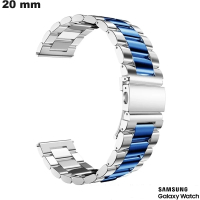 Armband Edelstahl Silber für Samsung Uhr 20 mm von hoher Qualität