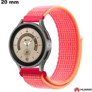 Bracelet Tissu Rouge Huawei montre 20 mm : Montage Facile