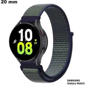 Verkoop Samsung Horlogeband Groen Ademend Nylon 20mm