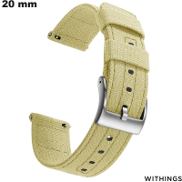 Sale of 20 mm Fabric Bracelet artisanal style Withings Beige