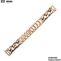 Verkoop Gouden Roze Armband 22 mm Metaal Ketting Samsung Horloge
