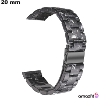 Armband 20 mm Zwarte Hars van Amazfit Smartwatch van hoge kwaliteit