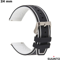 Pulsera Negra Suunto de Caucho para Reloj 24 mm / Envío 24h