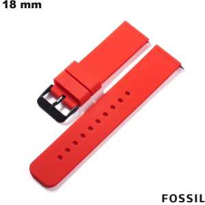 Acquistare Bracciale Fossil per smartwatch 18 mm Rosso Silicone