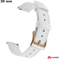 Armband 20mm originele Textiel Huawei Wit voor goedkope horloge