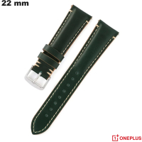 Bracciale in vera pelle 22mm OnePlus Verde | Spedizione Gratuita
