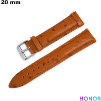 Pulsera naranja para reloj inteligente de 20 mm de cuero Honor de calidad