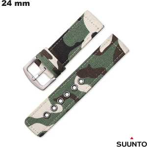 Armband Stoff 24 mm Suunto Grün für Uhr - Bester Preis