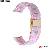 Pulsera de 22 mm de resina Huawei Rosa reloj | Entrega Rápida