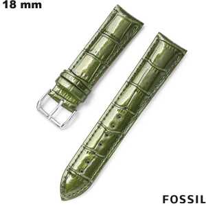 Echtem Leder Fossil Armband Uhr 18 mm Grün günstig