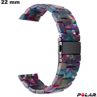 Armband horloge Hars Paars 22mm Polar - Gratis Levering