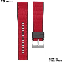 Comprar Pulsera de 20mm para smartwatch Samsung Silicona Roja