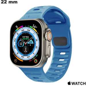 Verkoop Blauwe 22 mm Silicone Lichte Armband voor Apple Watch