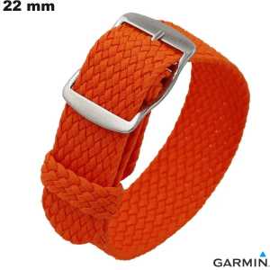 Bracelet Garmin Tissu smartwatch 22 mm Orange : Livraison Gratuite