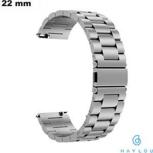 Bracelet Titane Argenté 22mm montre Haylou - Meilleur Prix