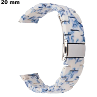 Pulsera u para reloj de 20 mm Resina Blanca / Envío Rápido