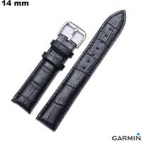 Acquistare Bracciale Garmin 14mm elegante Nero Cuoio autentico